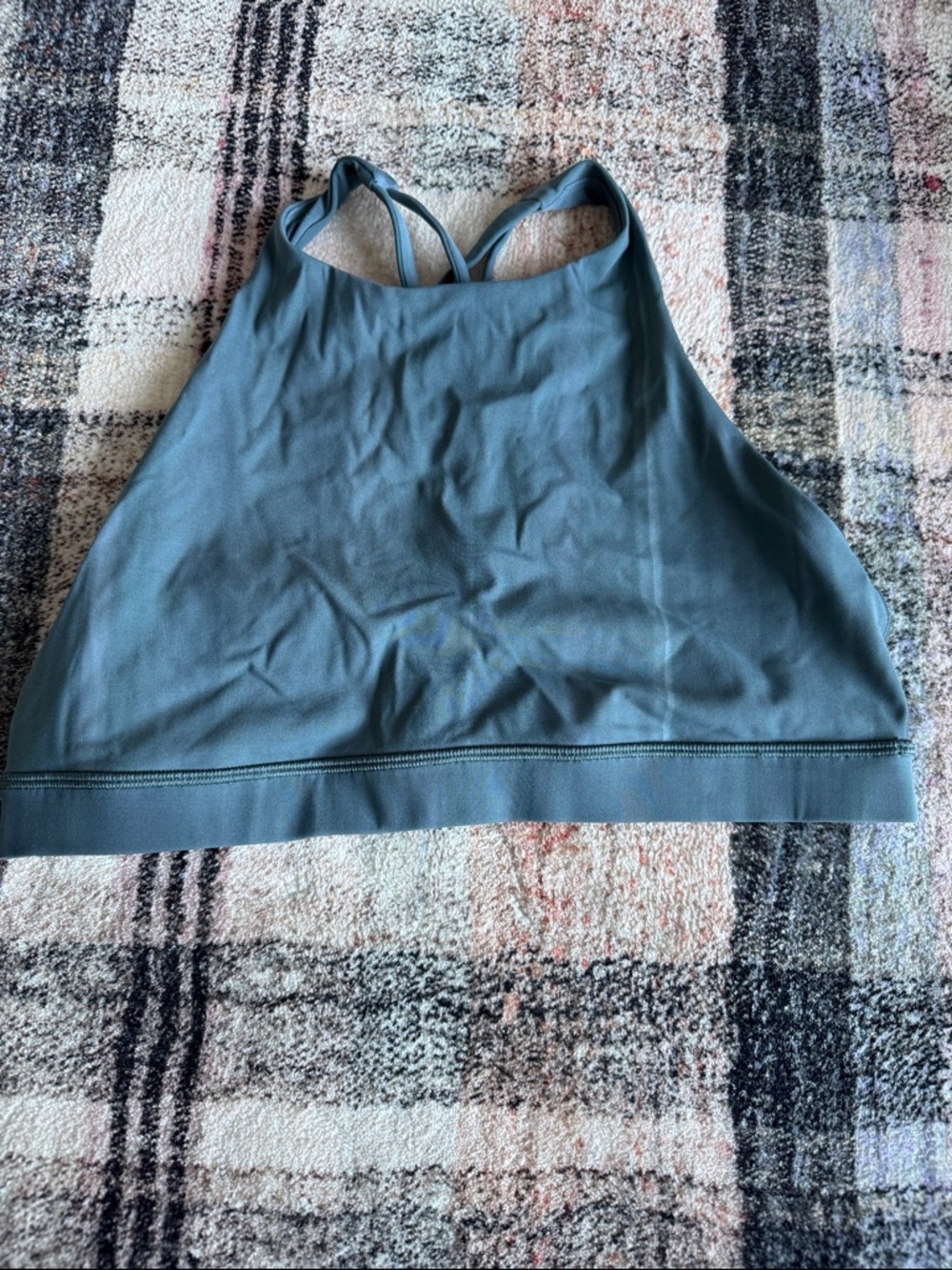 Lululemon High-Neck Sports Bra - Slate Blue